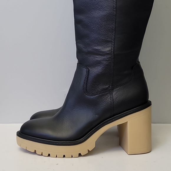 Dolce Vita Corry H2O Boots Black Leather - Picture 7 of 11